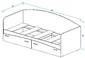 Нежность Кровать КР-1 с ящиками
