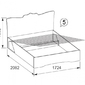 Анастасия 5 Кровать 1600 с подъемным механизмом