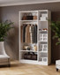 Шкаф Ларс 120 белый/крафт